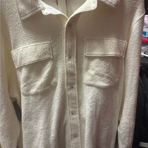 Pink button down T-shirt